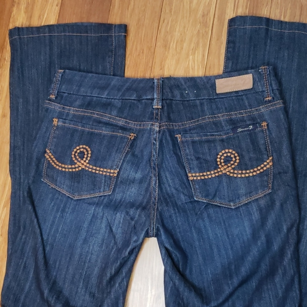 Seven 7 jeans Bootcut, size 28 Dark Denim - Picture 5 of 6